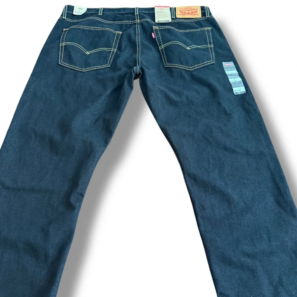 Levi Strauss 512 Slim‎ Taper Jeans Dark Wash Mens W38 L32